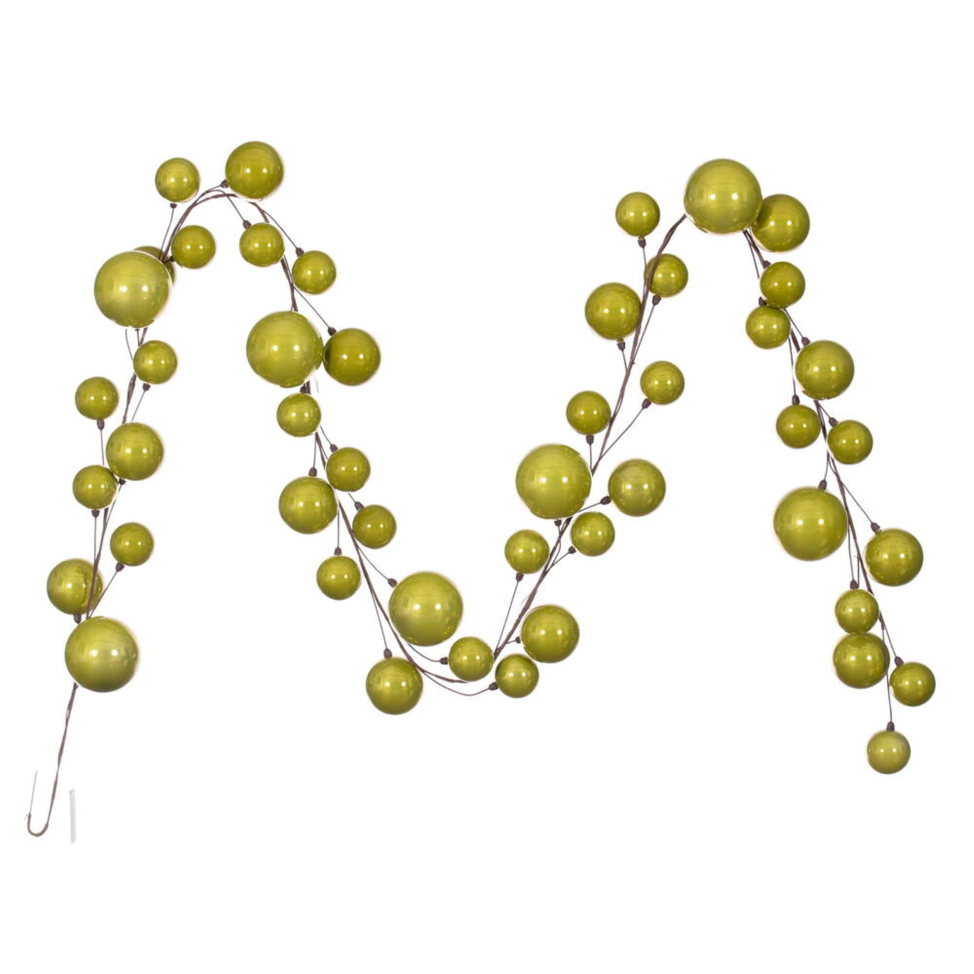 Vickerman 10' Lime Pearl Branch Ball Wire .