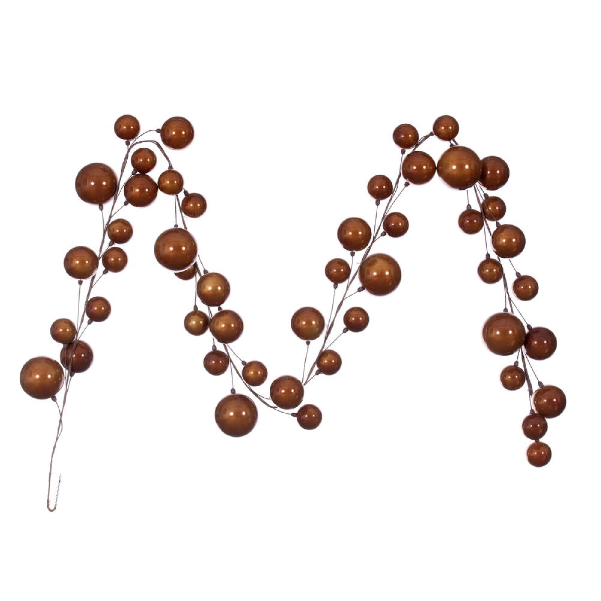 Vickerman 10' Copper Pearl Branch Ball Wire .