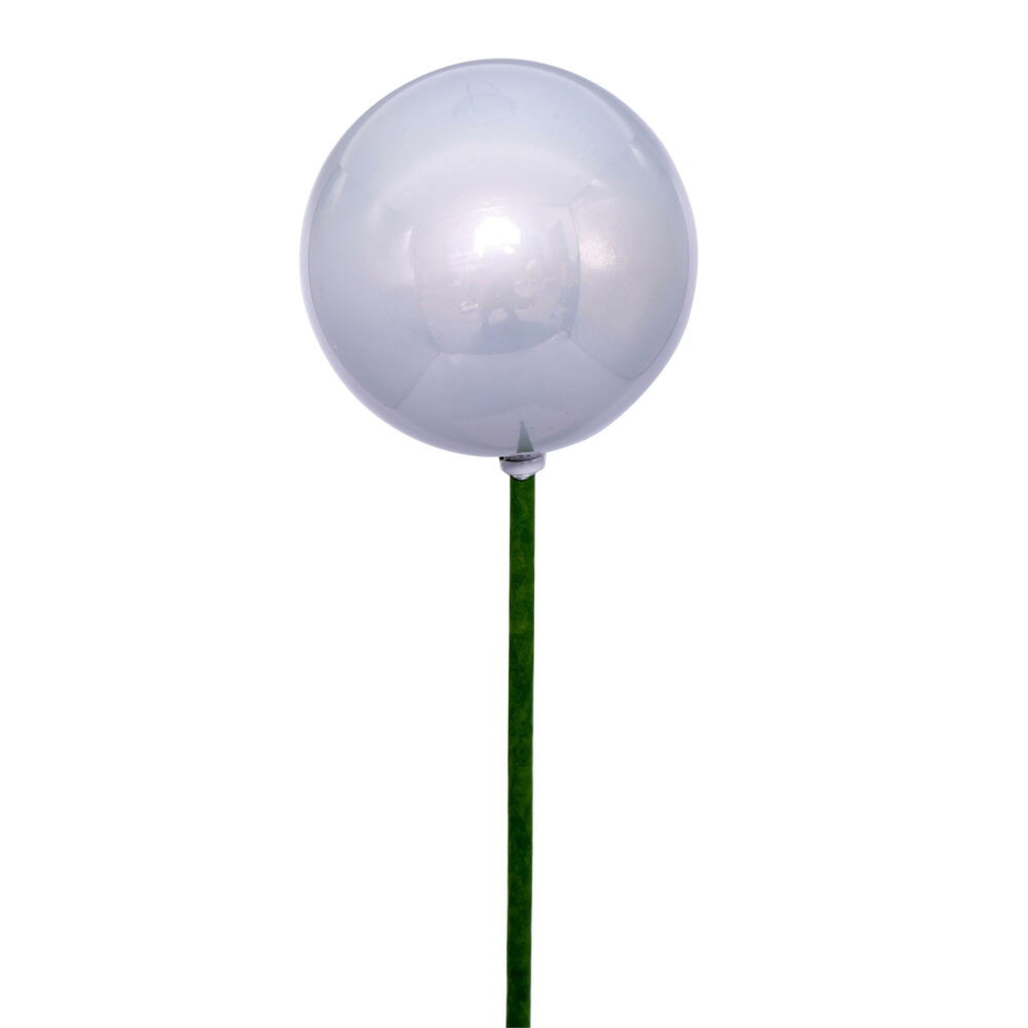 Vickerman 3″ x 18″ Silver Pearl Ball Ornament Stick 12 per bag.
