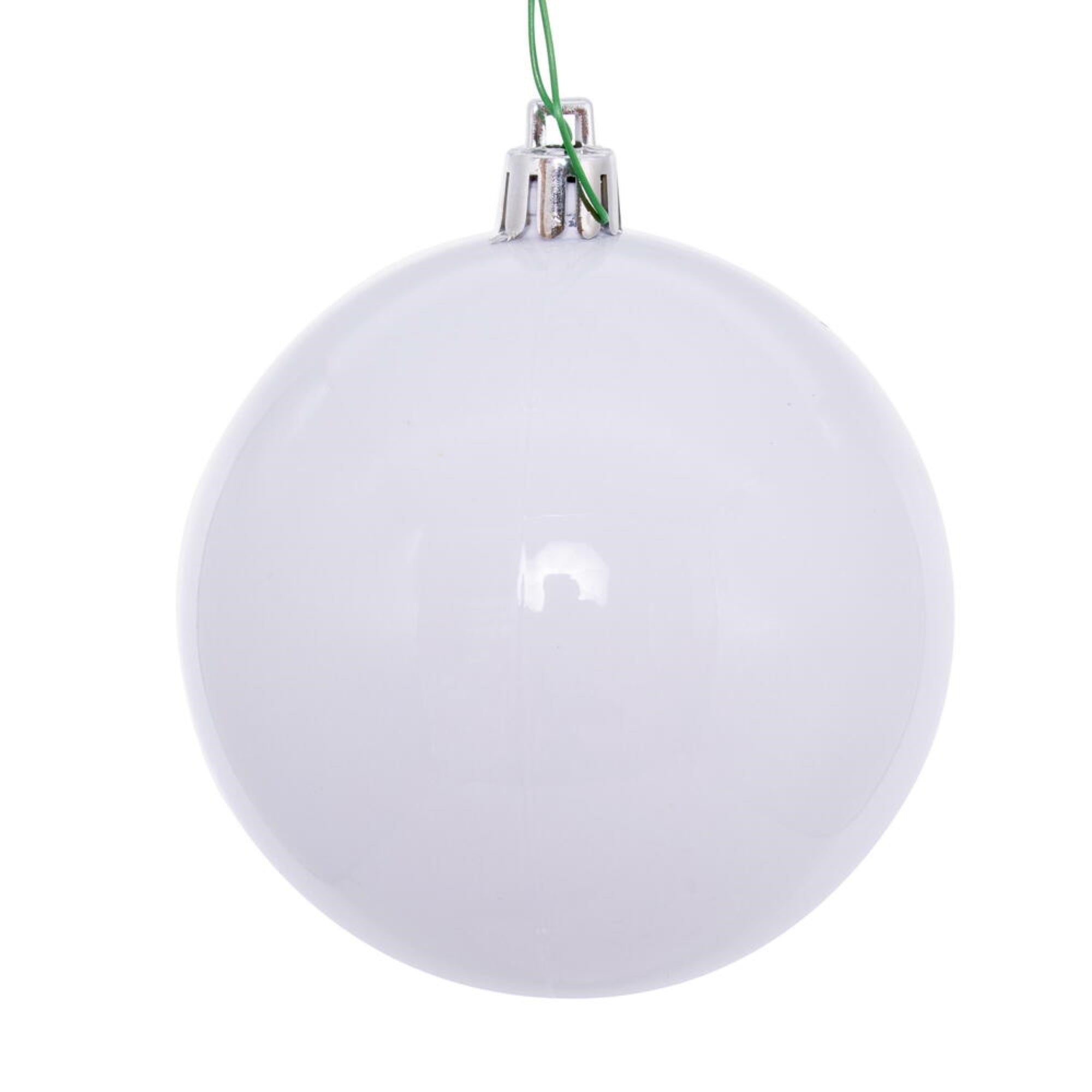 Vickerman 3″ x 18″ White Shiny Ball Ornament Stick 12 per bag.