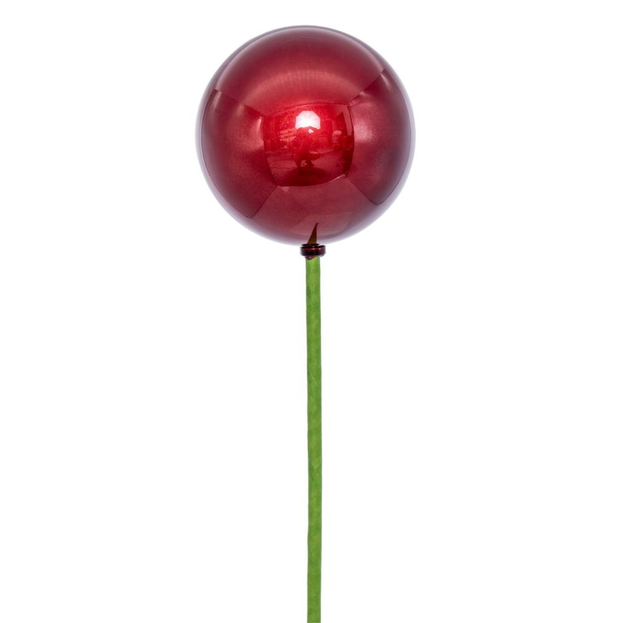 Vickerman 3” x 18” Wine Pearl Ball Ornament Stick 12 per bag.
