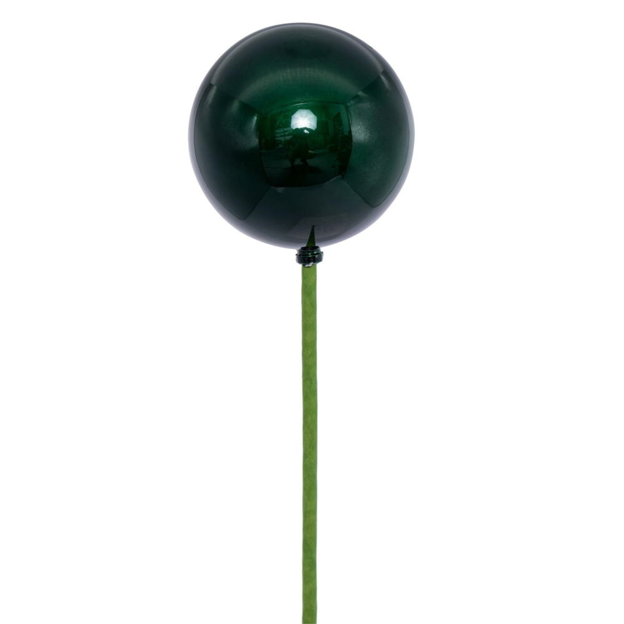Vickerman 3″ x 18″ Midnight Green Pearl Ball Ornament Stick 12 per bag.