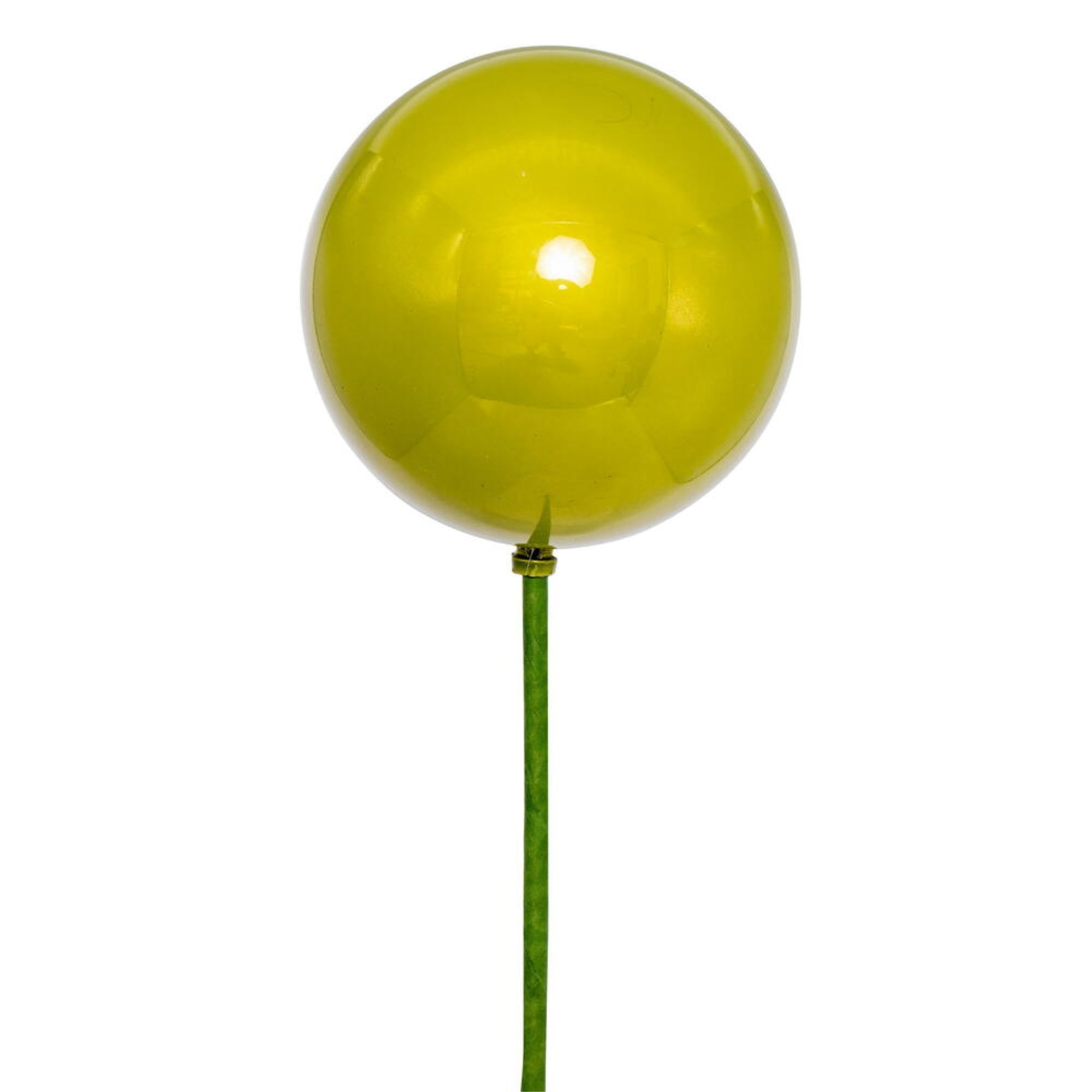 Vickerman 4” x 18” Lime Pearl Ball Ornament Stick 6 per bag.