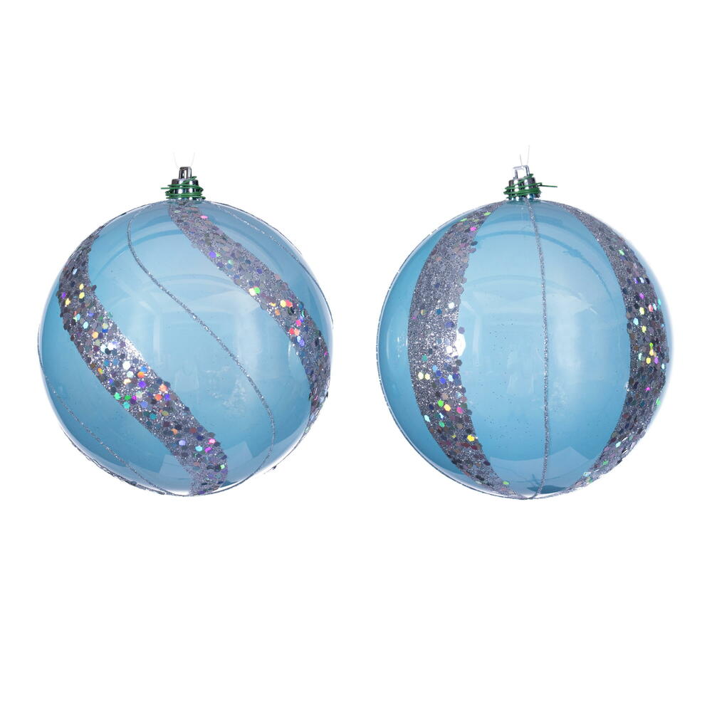 4.75” Baby Blue Pearl Ball Orn 4/Asst