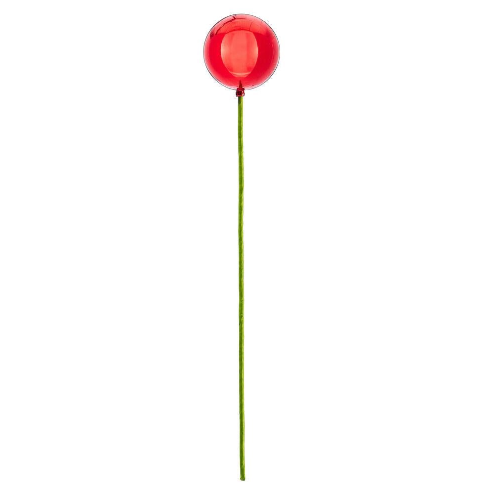 3” x 18” Red Shiny Ball Stick 12/Bag