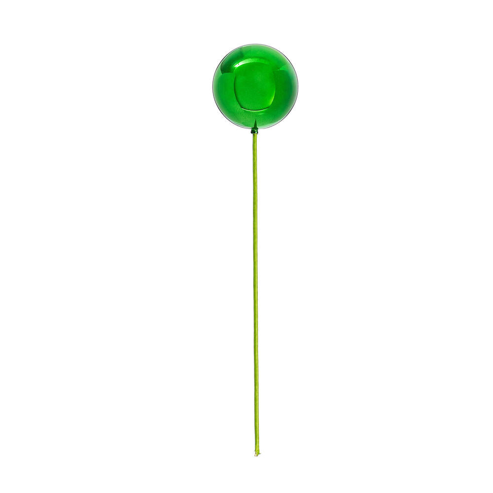4” x 18” Green Shiny Ball Stick 6/Bag