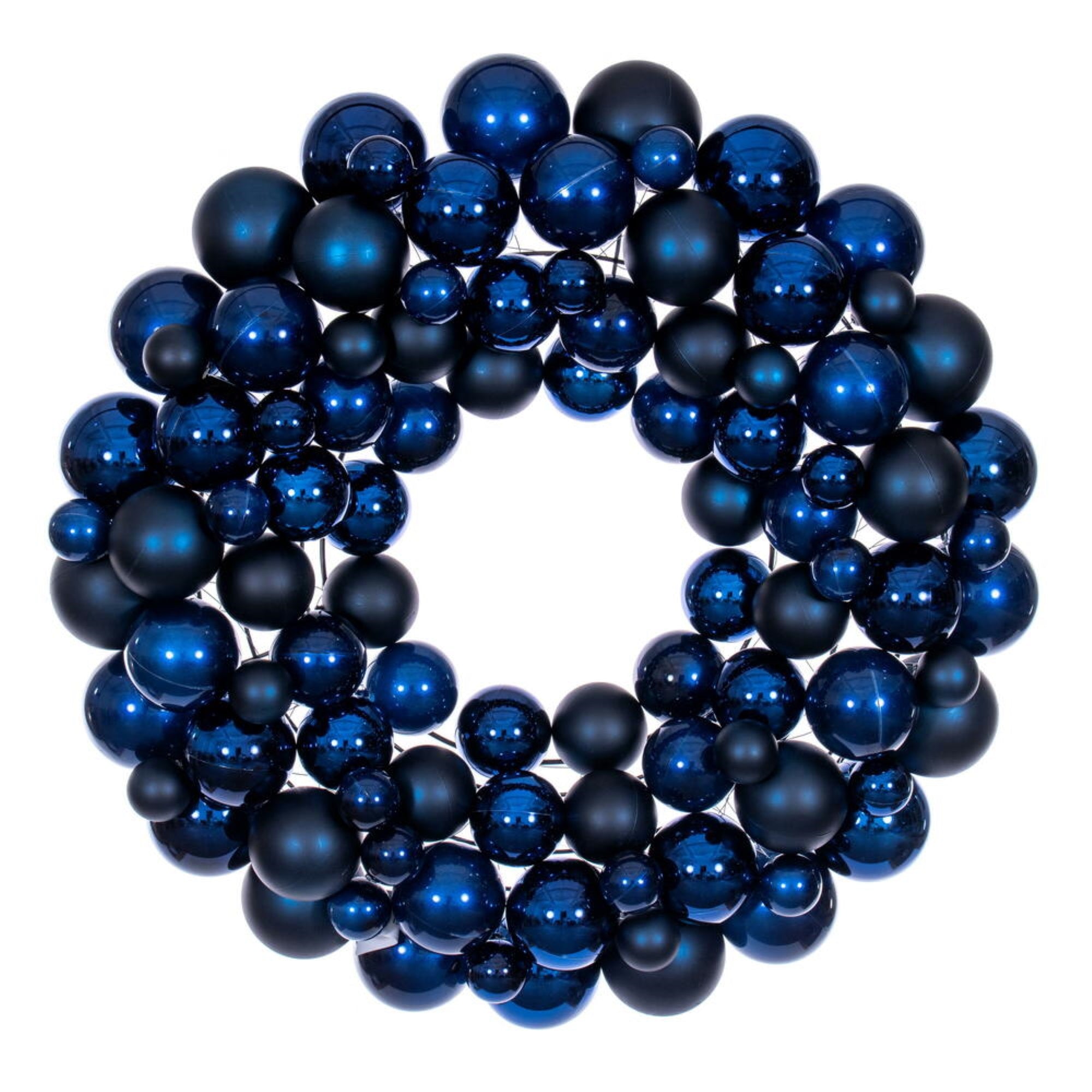 24” Midnight Blue Ball Wreath
