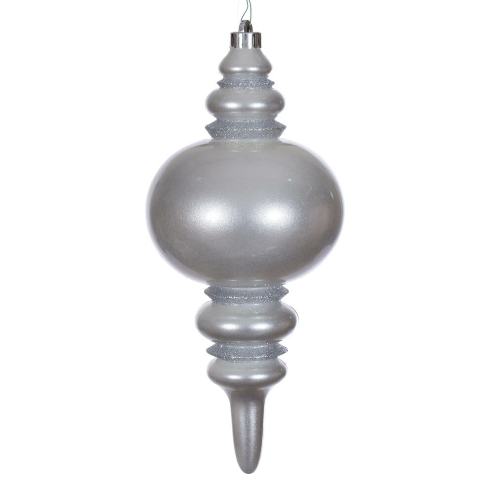 13” Silver Candy Glitter Finial UV