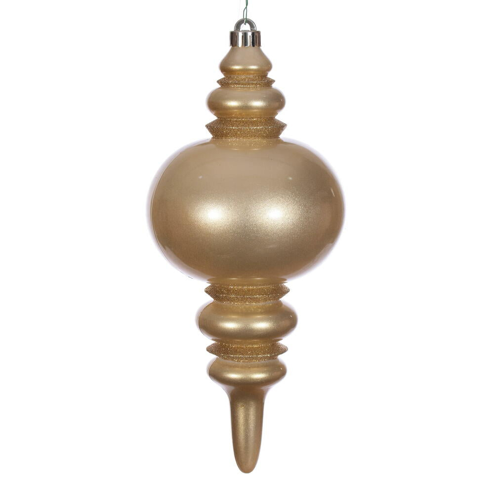 13” Gold Candy Glitter Finial UV
