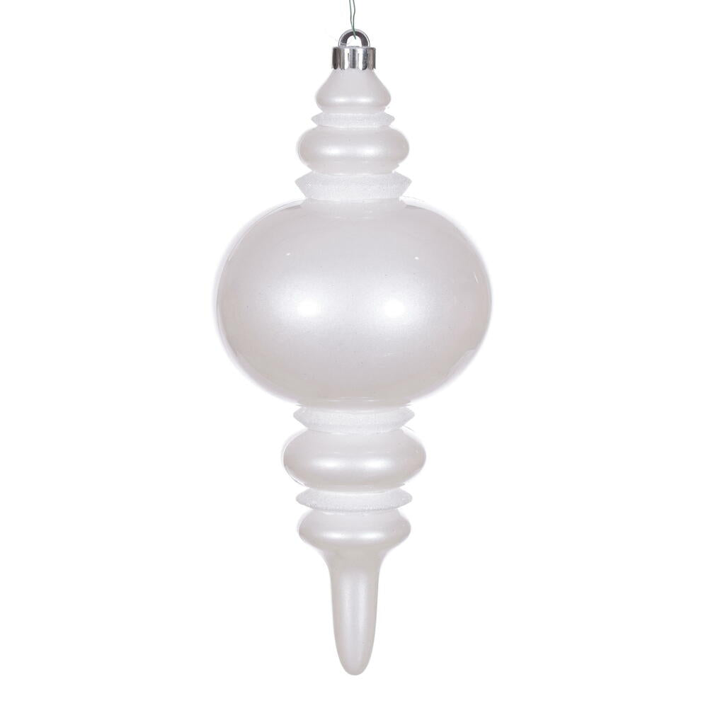 13” White Candy Glitter Finial UV