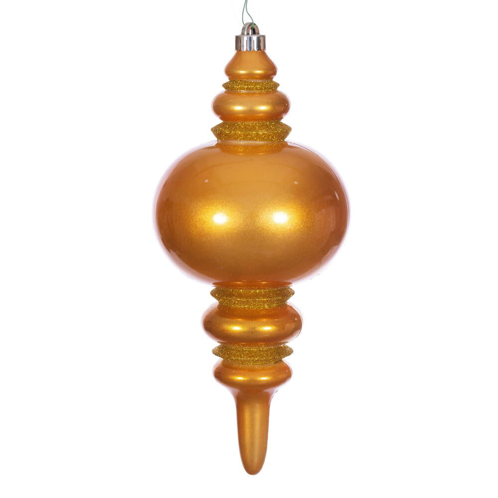 13” Antique Gold Candy Glitter Finial UV