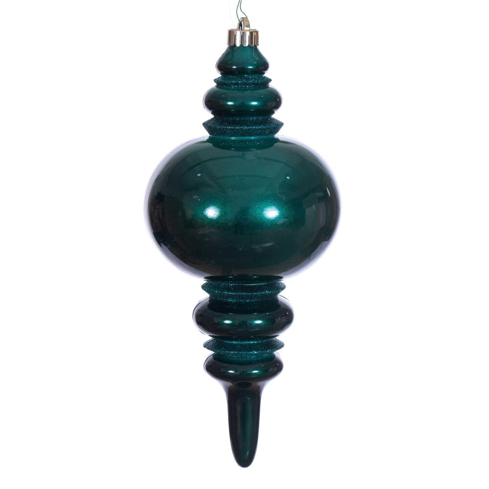 13” Sea Blue Candy Glitter Finial UV
