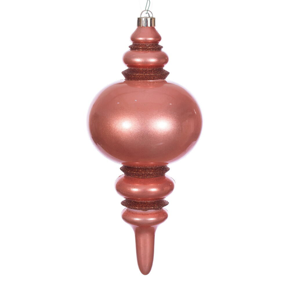 13” Coral Candy Glitter Finial UV