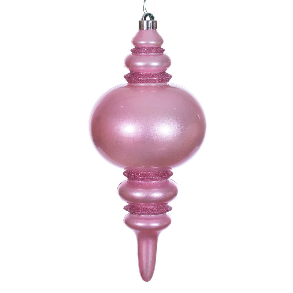 13” Pink Candy Glitter Finial UV