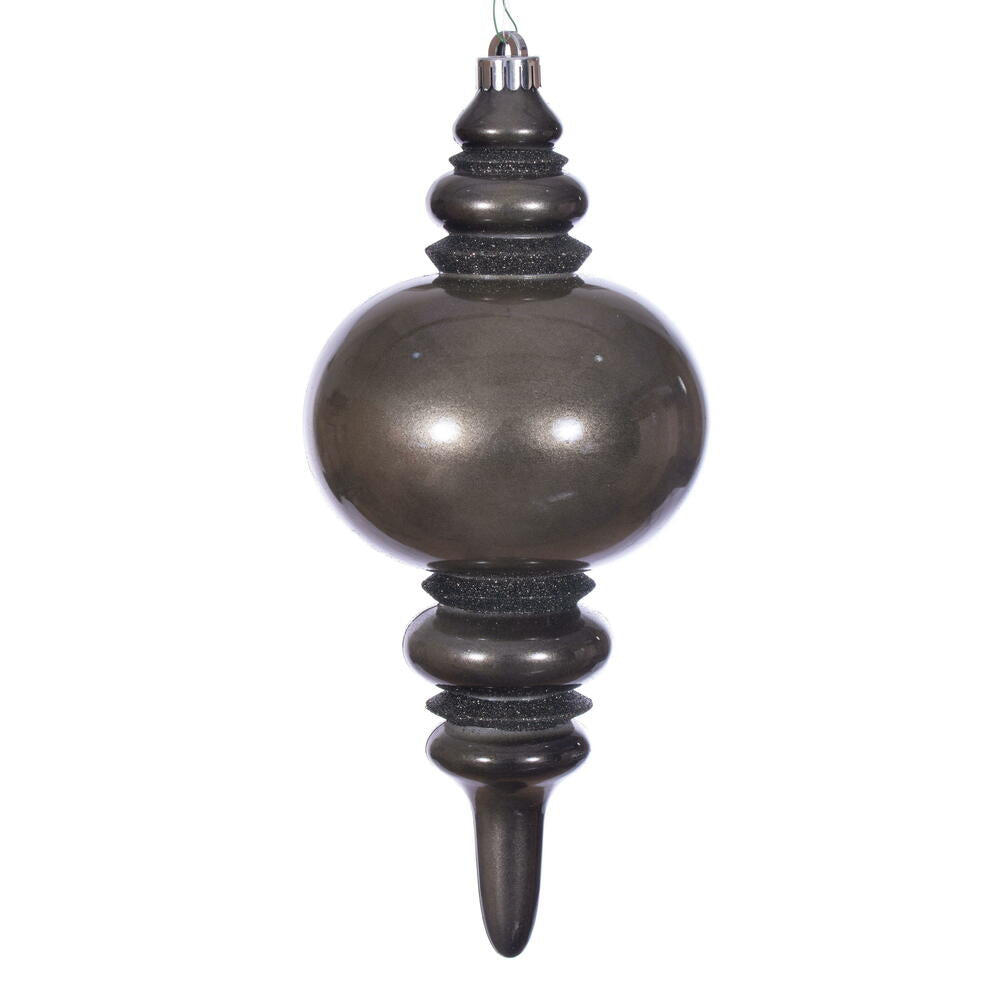 13” Gunmetal Candy Glitter Finial UV