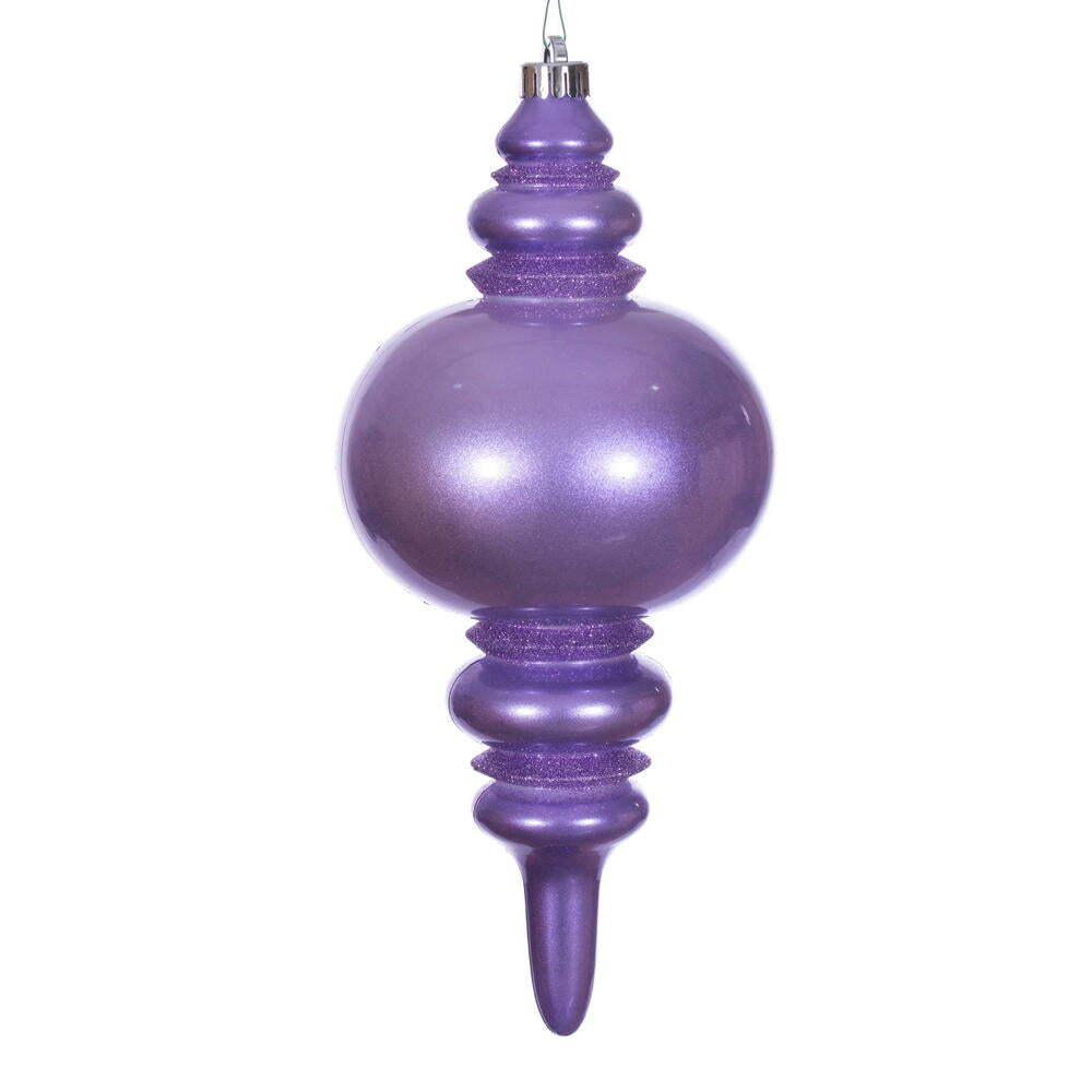 13” Lavender Candy Glitter Finial UV