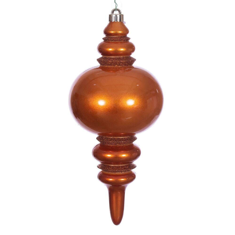 13” Copper Candy Glitter Finial UV