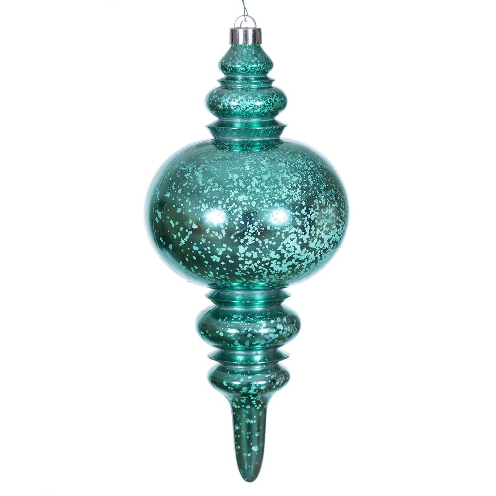 13” Teal Mercury Finial