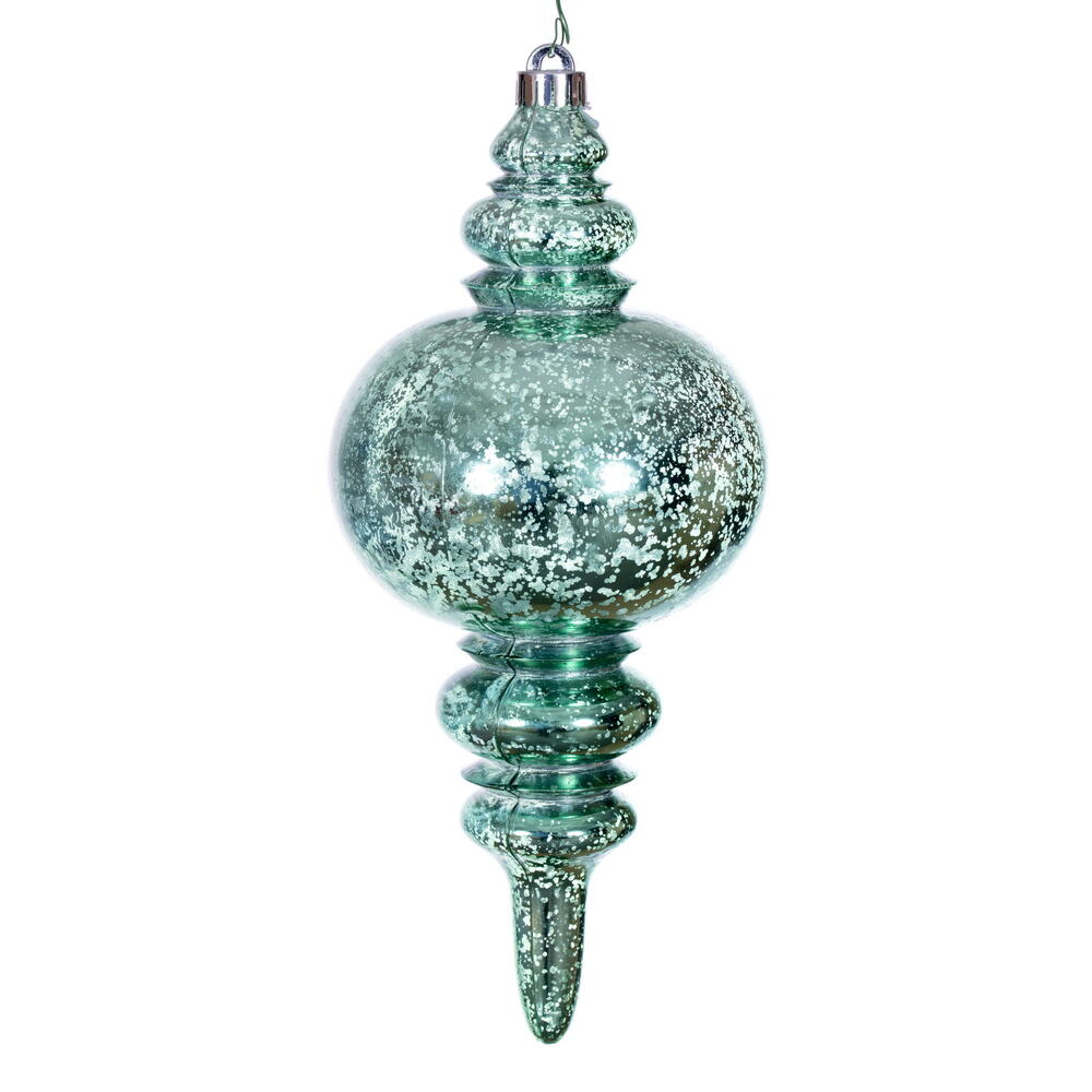 13” Seafoam Green Mercury Finial