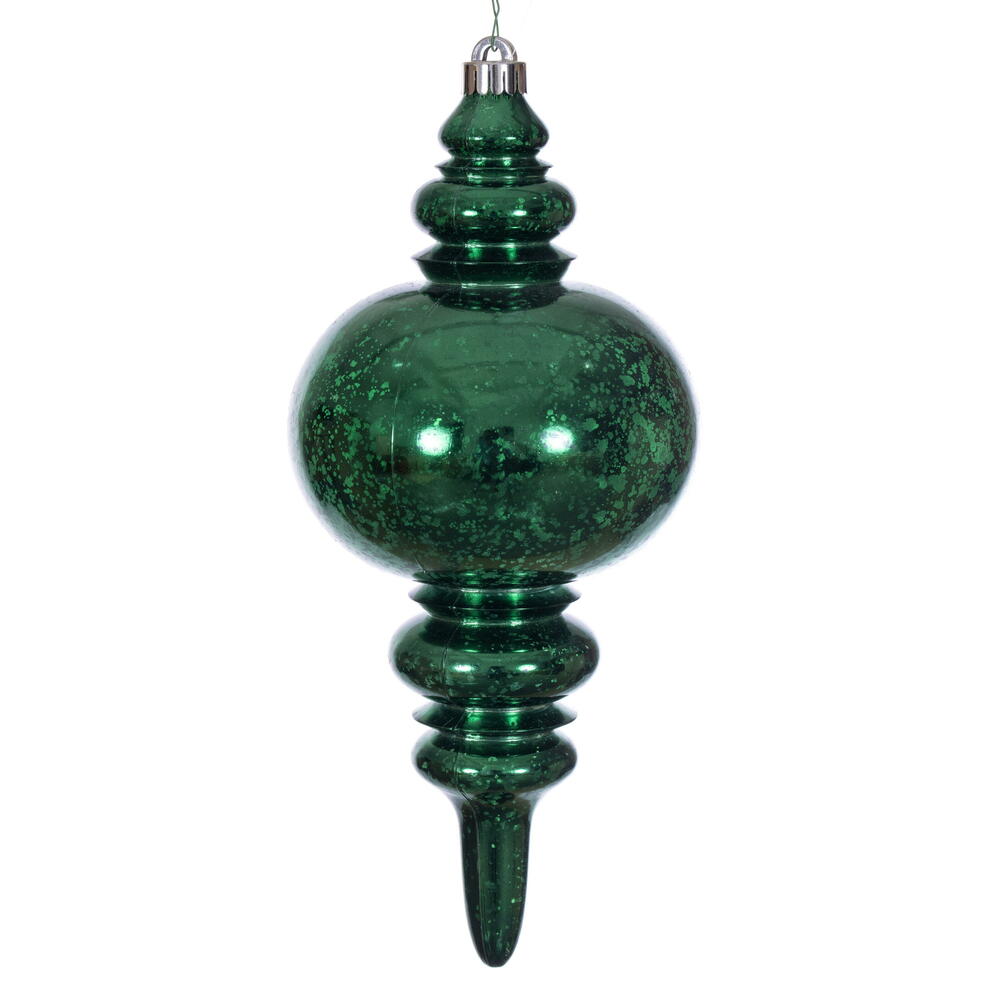 13” Midnight Green Mercury Finial