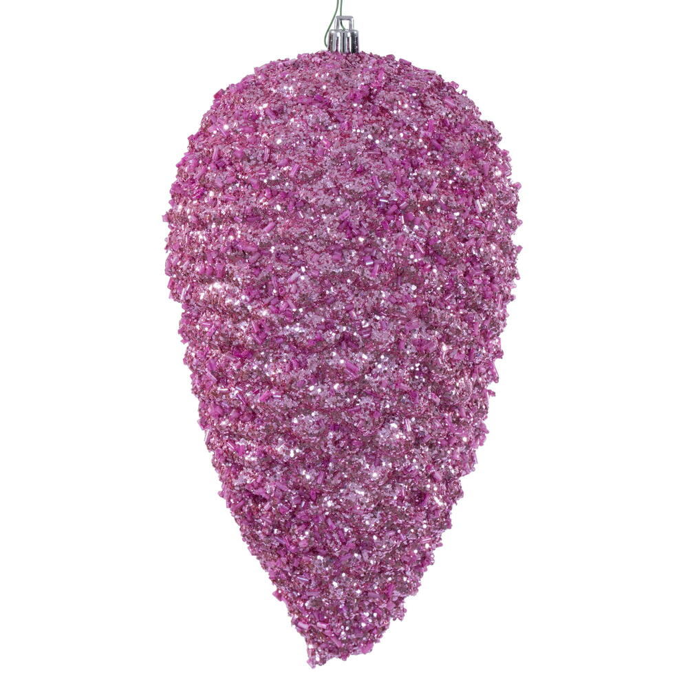 10” Pink Glitter Pinecone 2/Bag