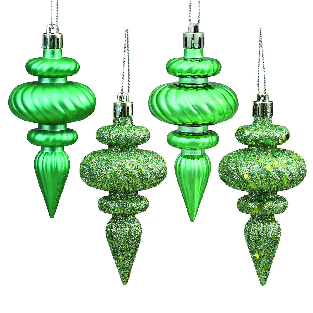 Vickerman 4″ Seafoam Finial 4 Finish Asst 8/Bx - N500044