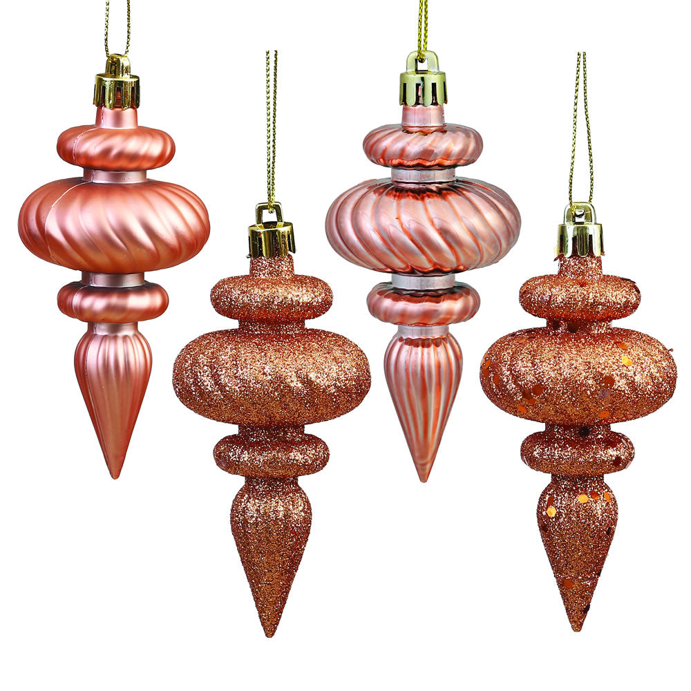 Vickerman 4″ Rose Gold Finial 4 Finish Asst 8/Bx - N500058