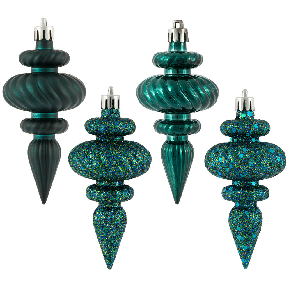Vickerman 4″ Sea Blue Finial 4 Finish Asst 8/Bx - N500062