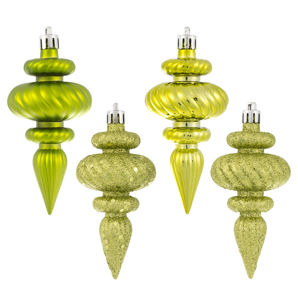 Vickerman 4” Lime Finial 4 Finish Asst 8/Bx - N500073