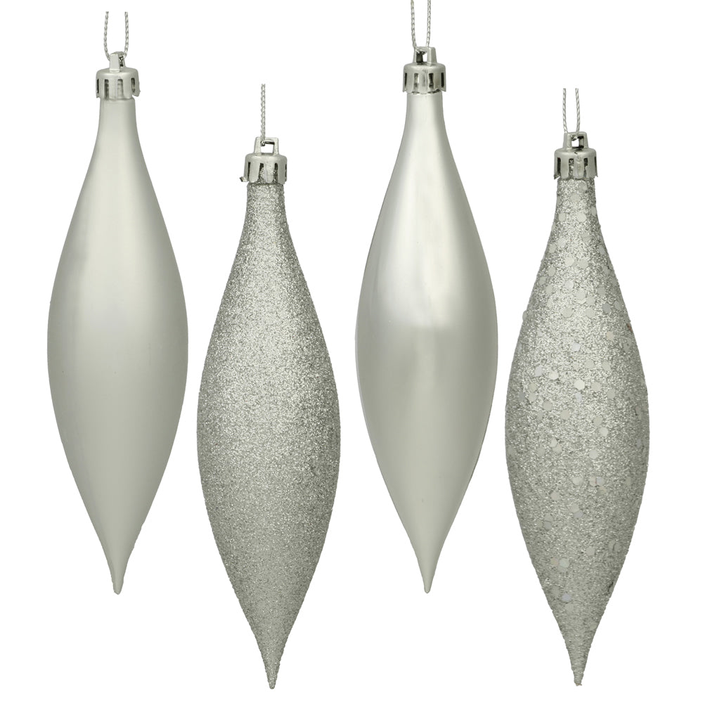 Vickerman 5.5″ Silver Drop 4 Finish Asst 8/Bx - N500107