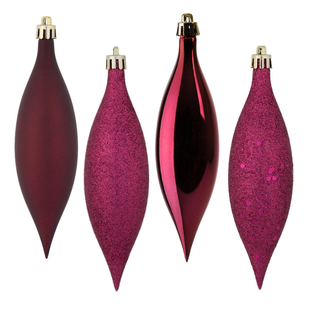 Vickerman 5.5” Berry Red Drop 4 Finish Asst 8/Bx - N500121