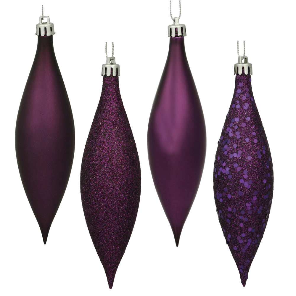 Vickerman 5.5″ Plum Drop 4 Finish Asst 8/Bx - N500126