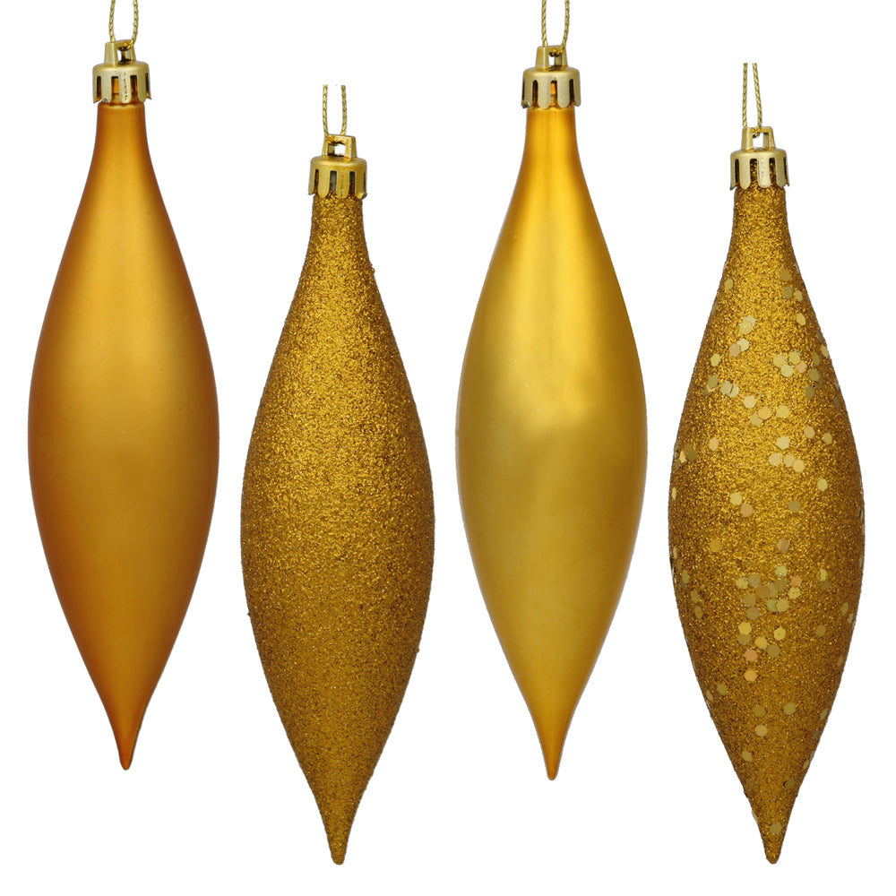 Vickerman 5.5″ Anti Gold Drop 4 Finish Asst 8/Bx - N500130