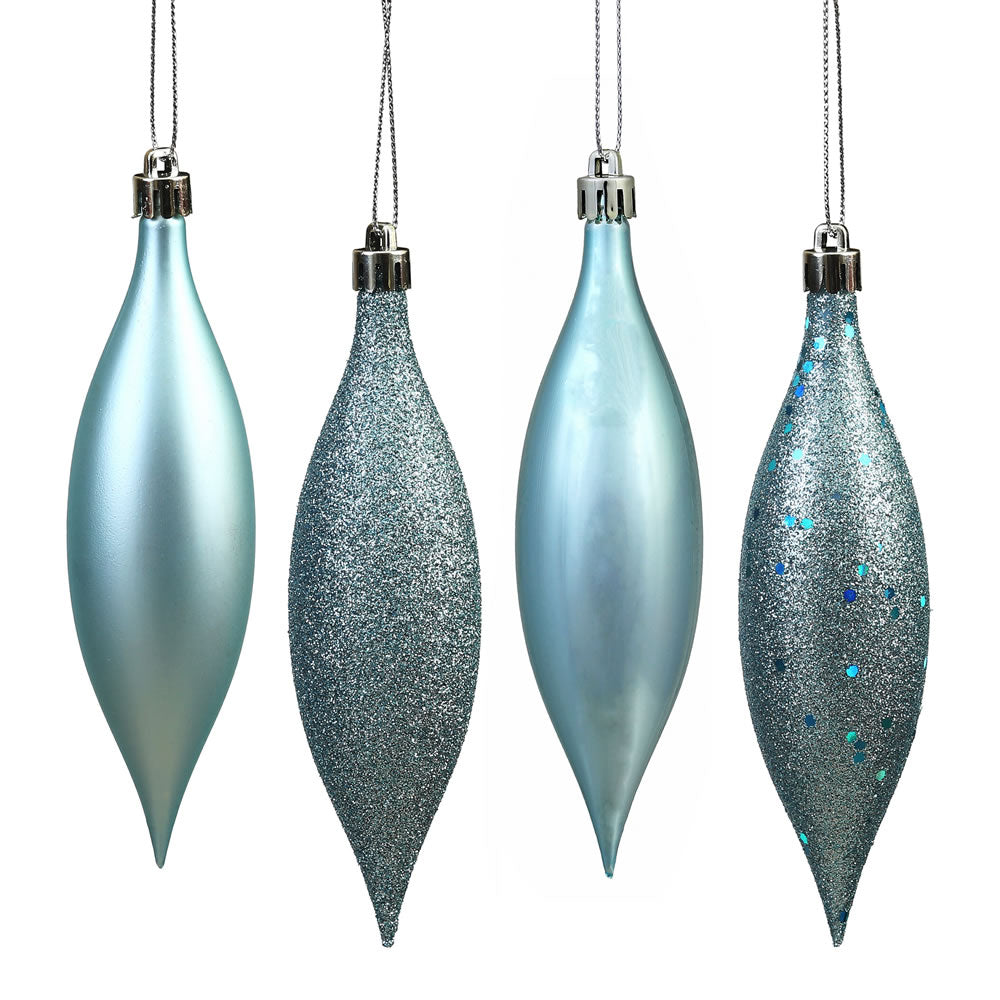 Vickerman 5.5″ Baby Blue Drop 4 Finish Asst 8/Bx - N500132
