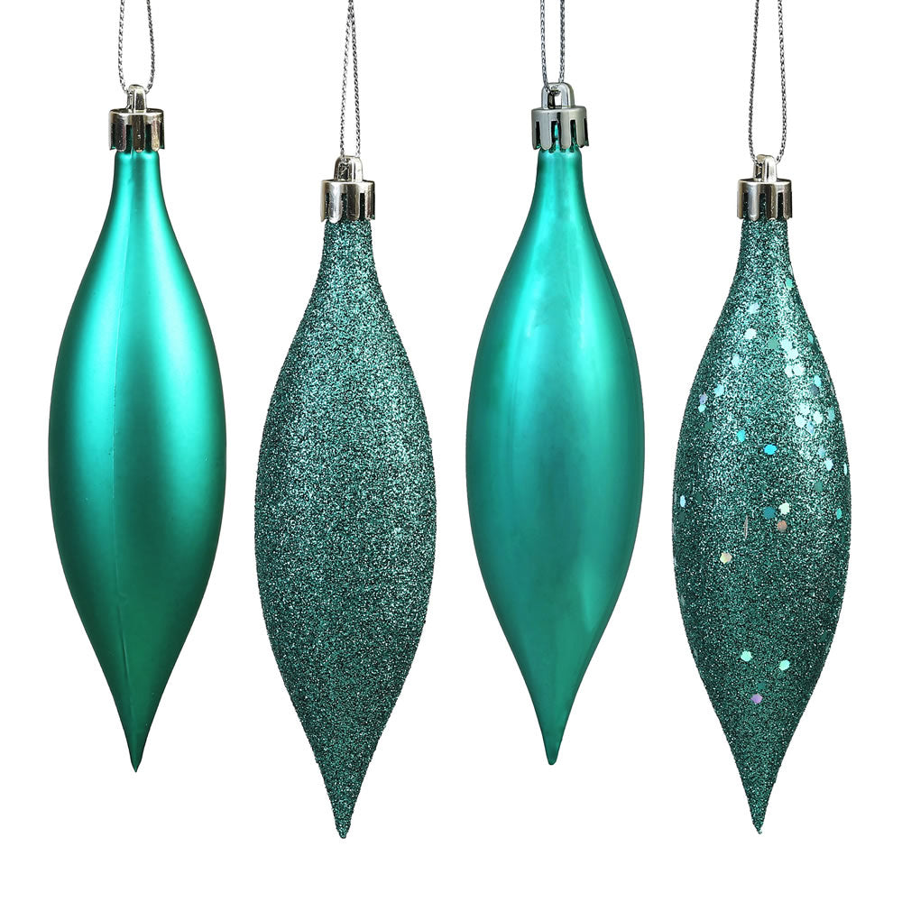 Vickerman 5.5″ Teal Drop 4 Finish Asst 8/Bx - N500142