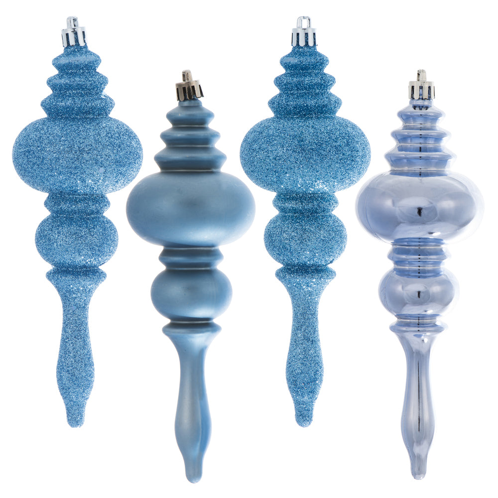 Vickerman 7” Periwinkle Finial 4 Finish Asst 8Bx - N500229