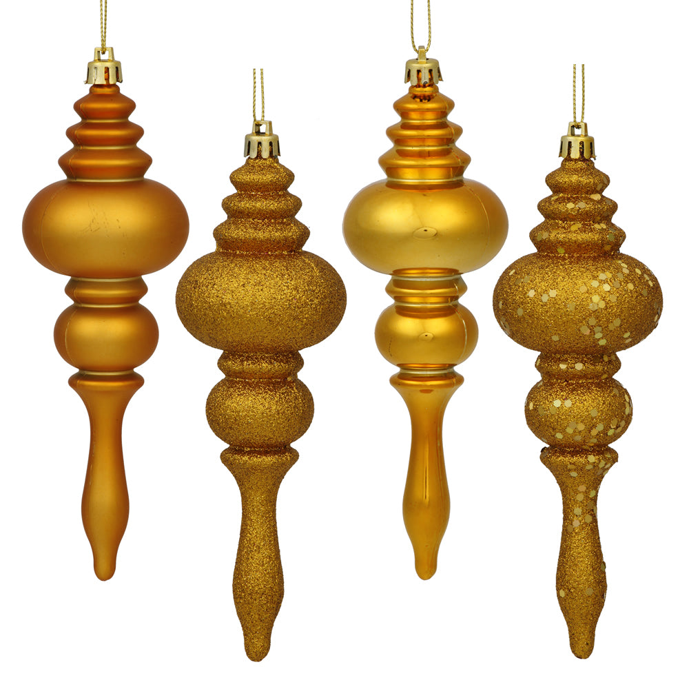 Vickerman 7″ Anti Gold Finial 4 Finish Asst 8/Bx - N500230