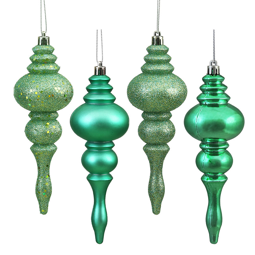 Vickerman 7″ Seafoam Finial 4 Finish Asst 8/Bx - N500244