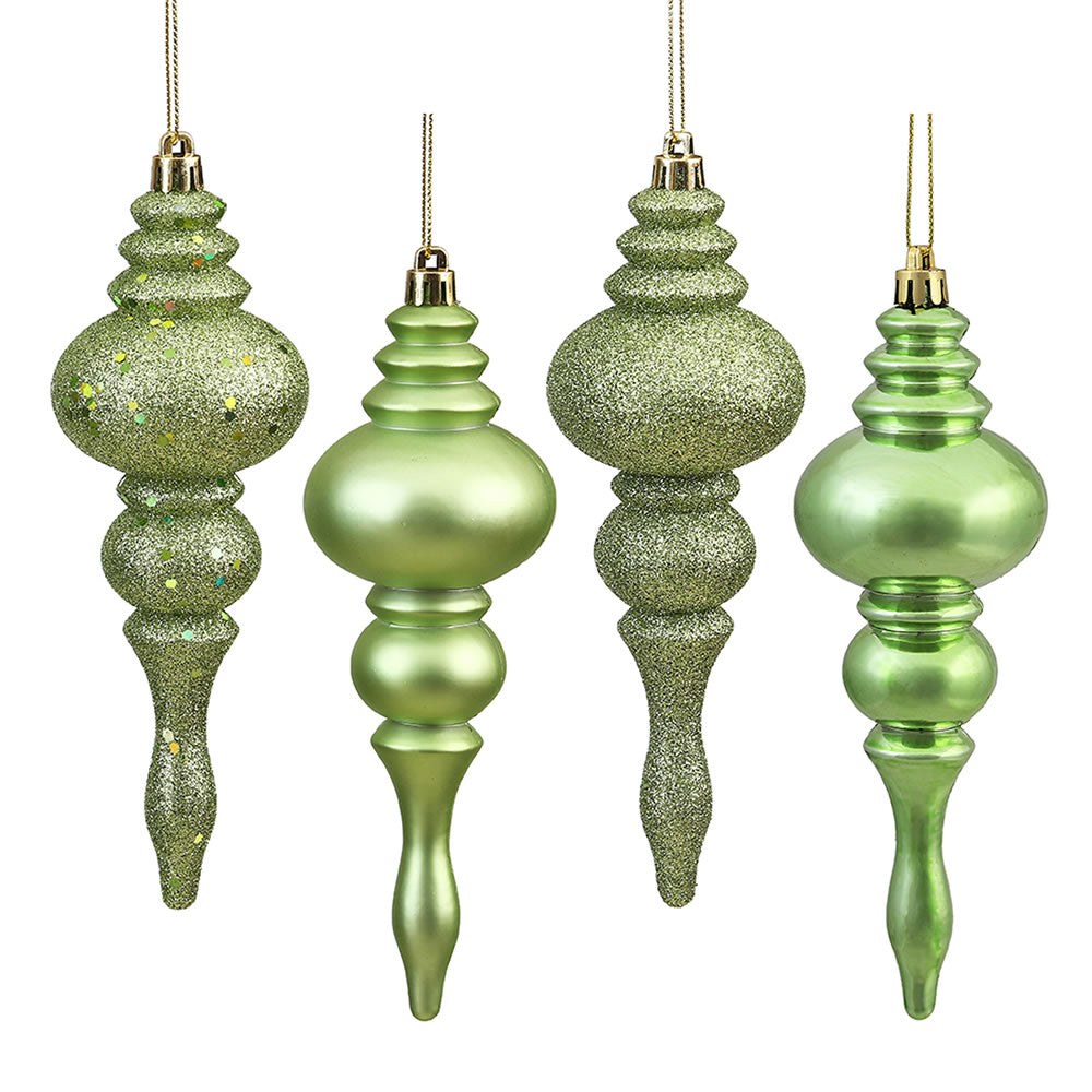 Vickerman 7″ Celadon Finial 4 Finish Asst 8/Bx - N500254