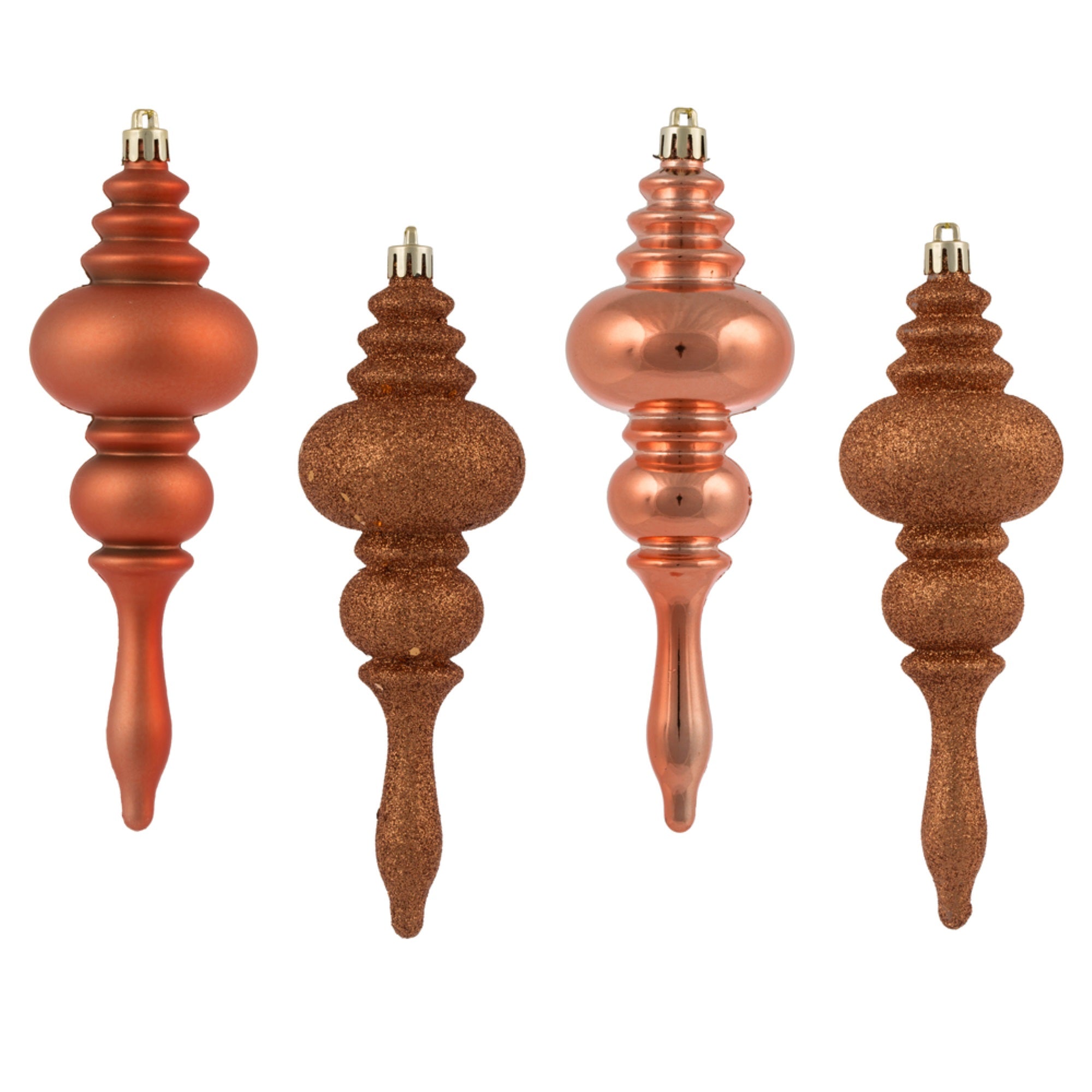 7” Coral Finial 4 Finish Asst 8/Bx