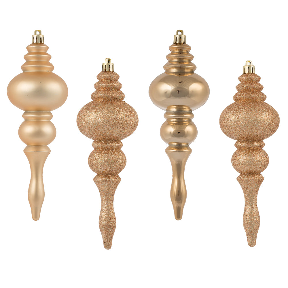 Vickerman 7” Caf Latte Finial 4 Finish Asst 8/Bx - N500280