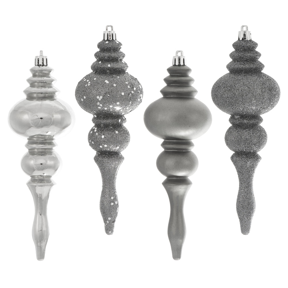 Vickerman 7” Pewter Finial 4 Finish Asst 8/Bx - N500287