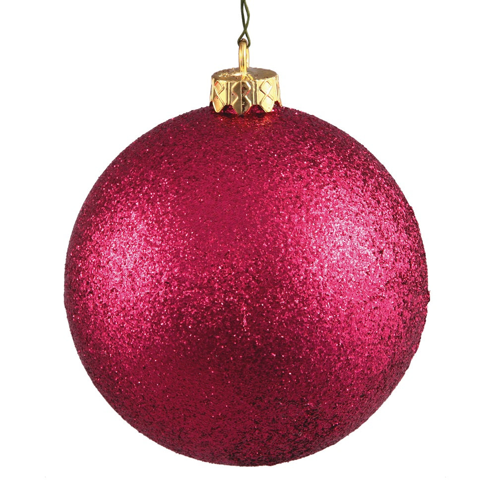 Vickerman 2.4” Wine Glitter Ball 24/Bag - N590619DG