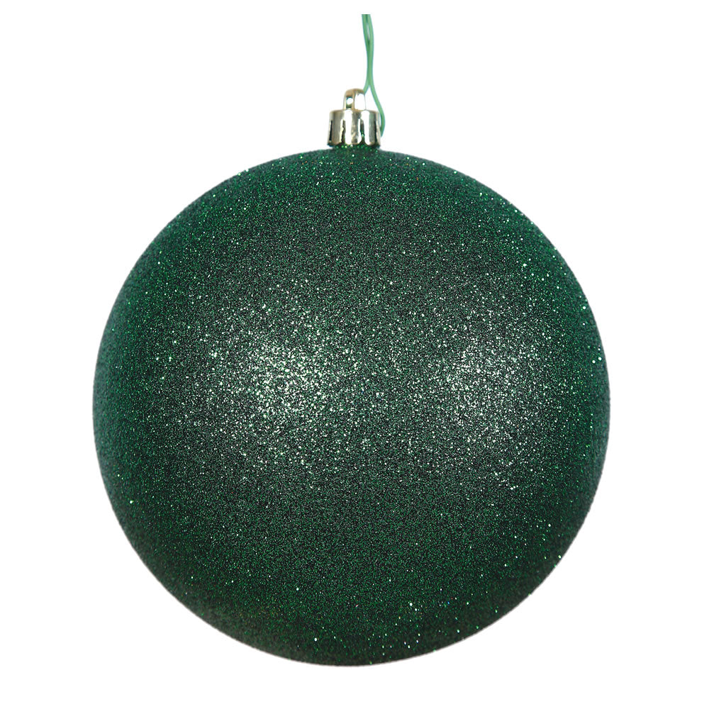 Vickerman 2.4” Emerald Glitter Ball 24/Bag - N590624DG