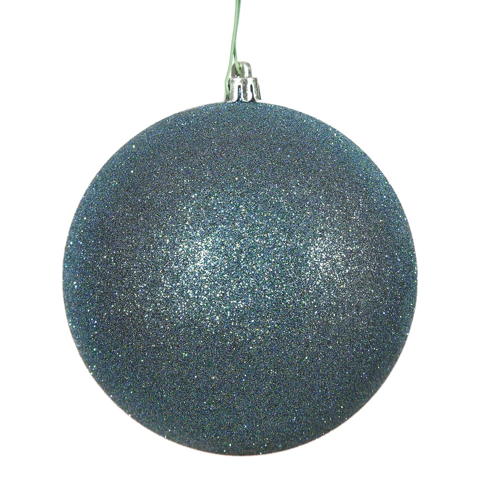 Vickerman 2.4” Sea Blue Glitter Ball 24/Bag - N590662DG
