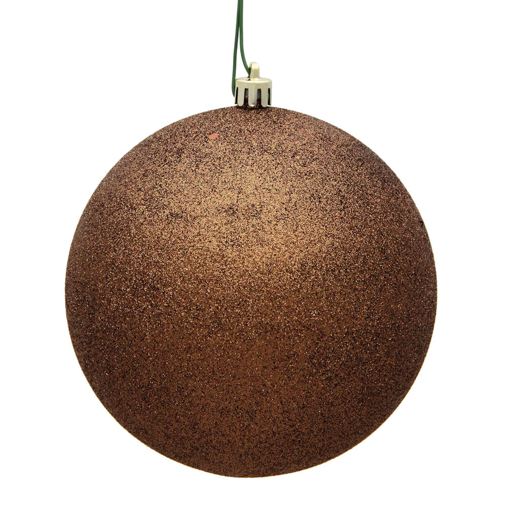 Vickerman 2.4” Mocha Glitter Ball 24/Bag - N590676DG