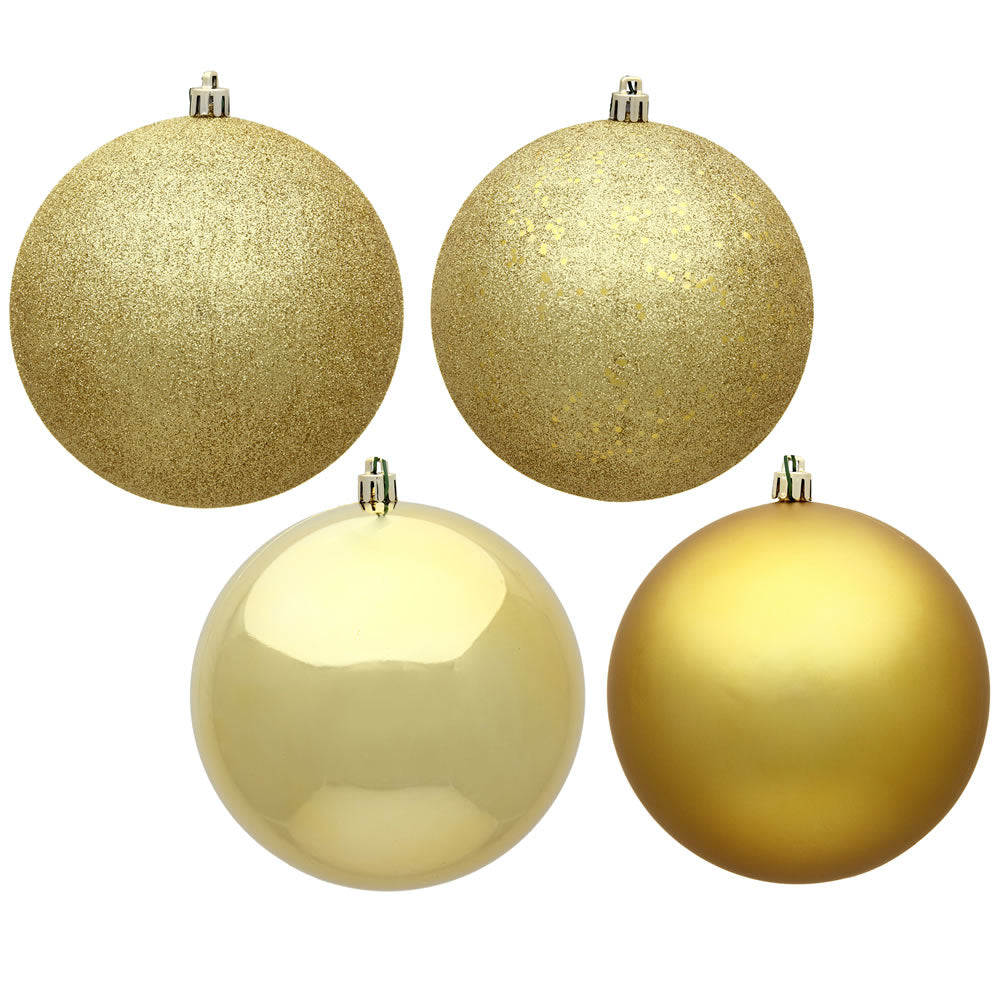 Vickerman 2.75″ Gold 4 Finish Orn Asst 20/Box - N590708