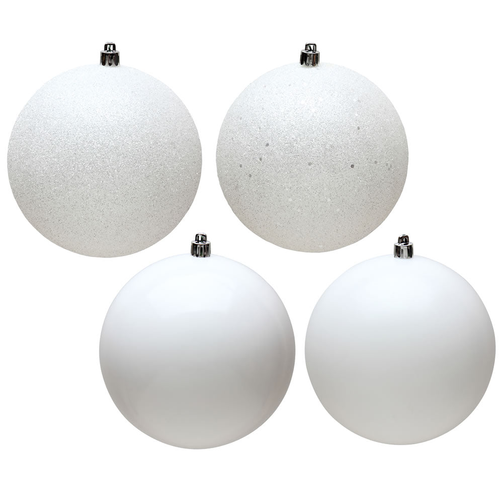 Vickerman 3” White Ball 4 Finish Asst 16/Bx - N590811
