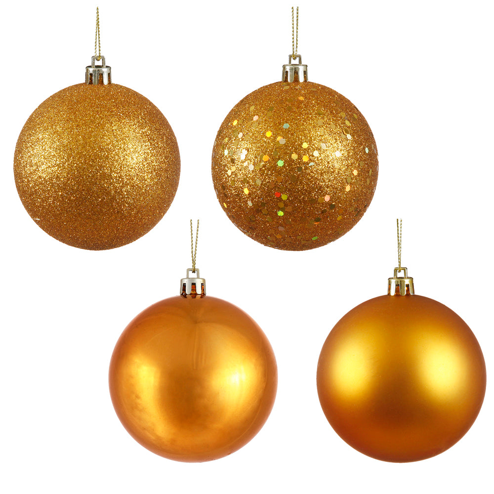 Vickerman 3″ Anti Gold 4 Finish Ball Asst 16/Bx - N590830