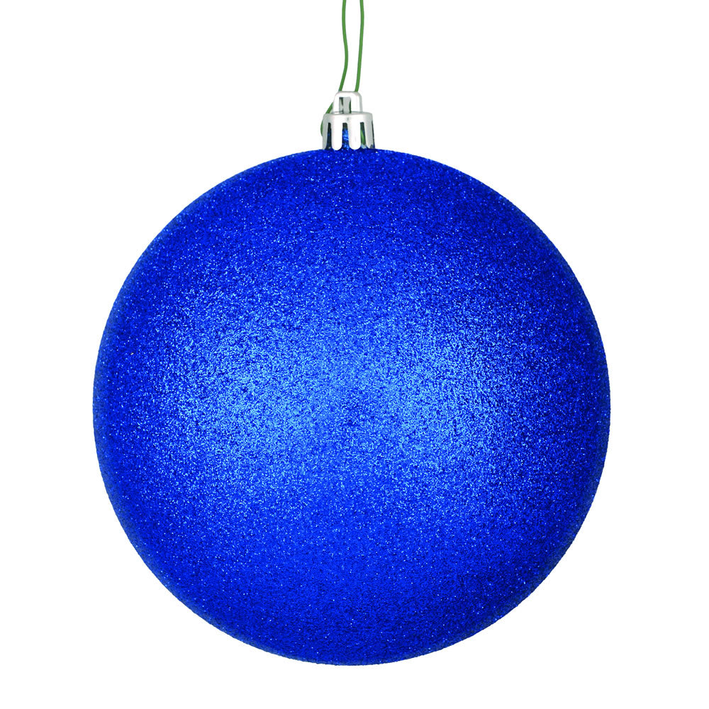 Vickerman 3” Midnt Blue Glitter Ball Drill 12/Bag - N590831DG